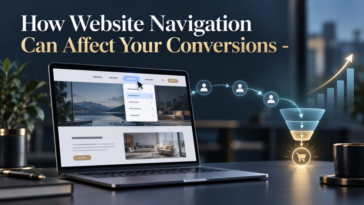 Website navigation and conversion journey