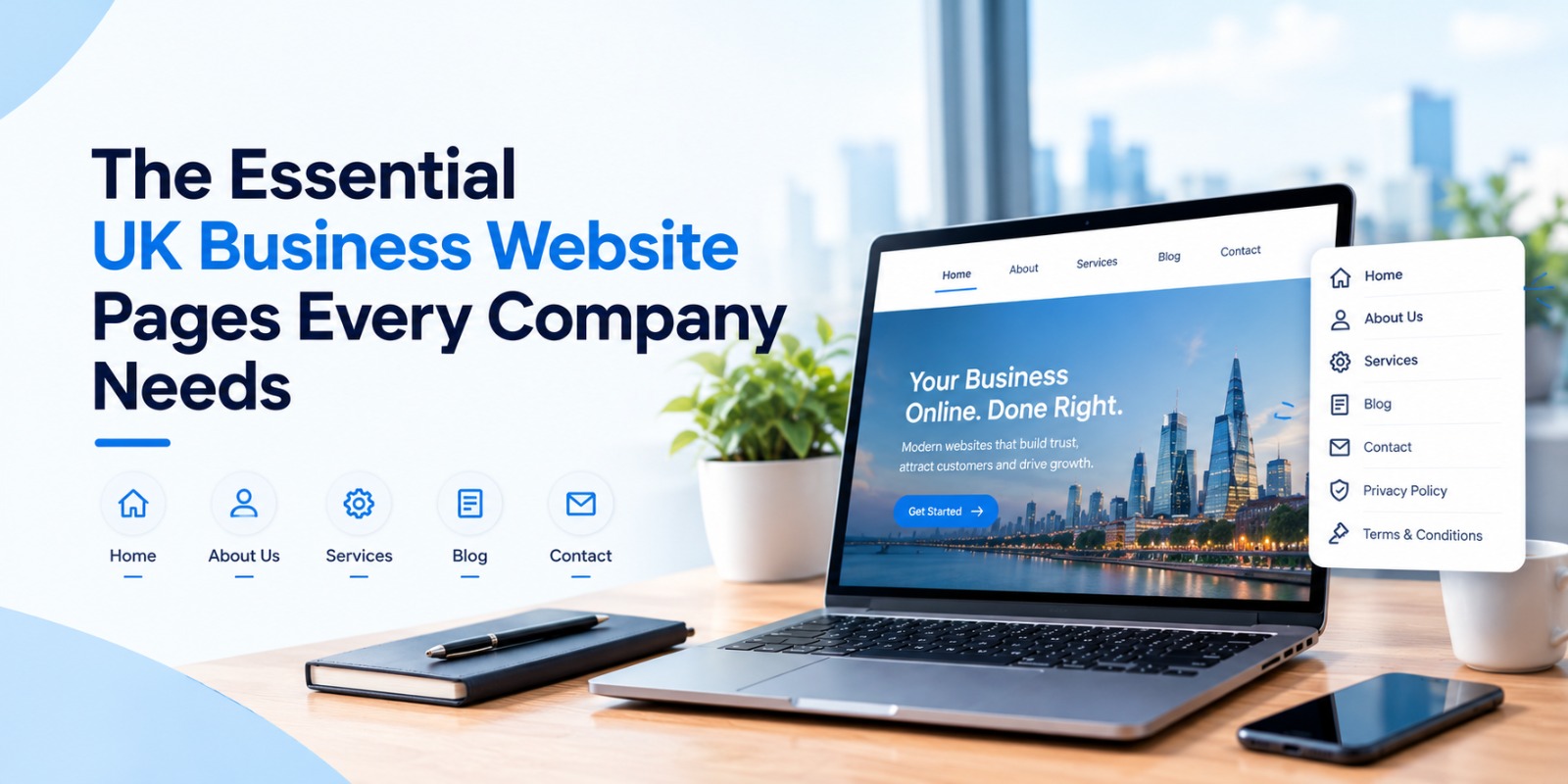 Featured image for “The Essential UK Business Website Pages Every Company Needs”