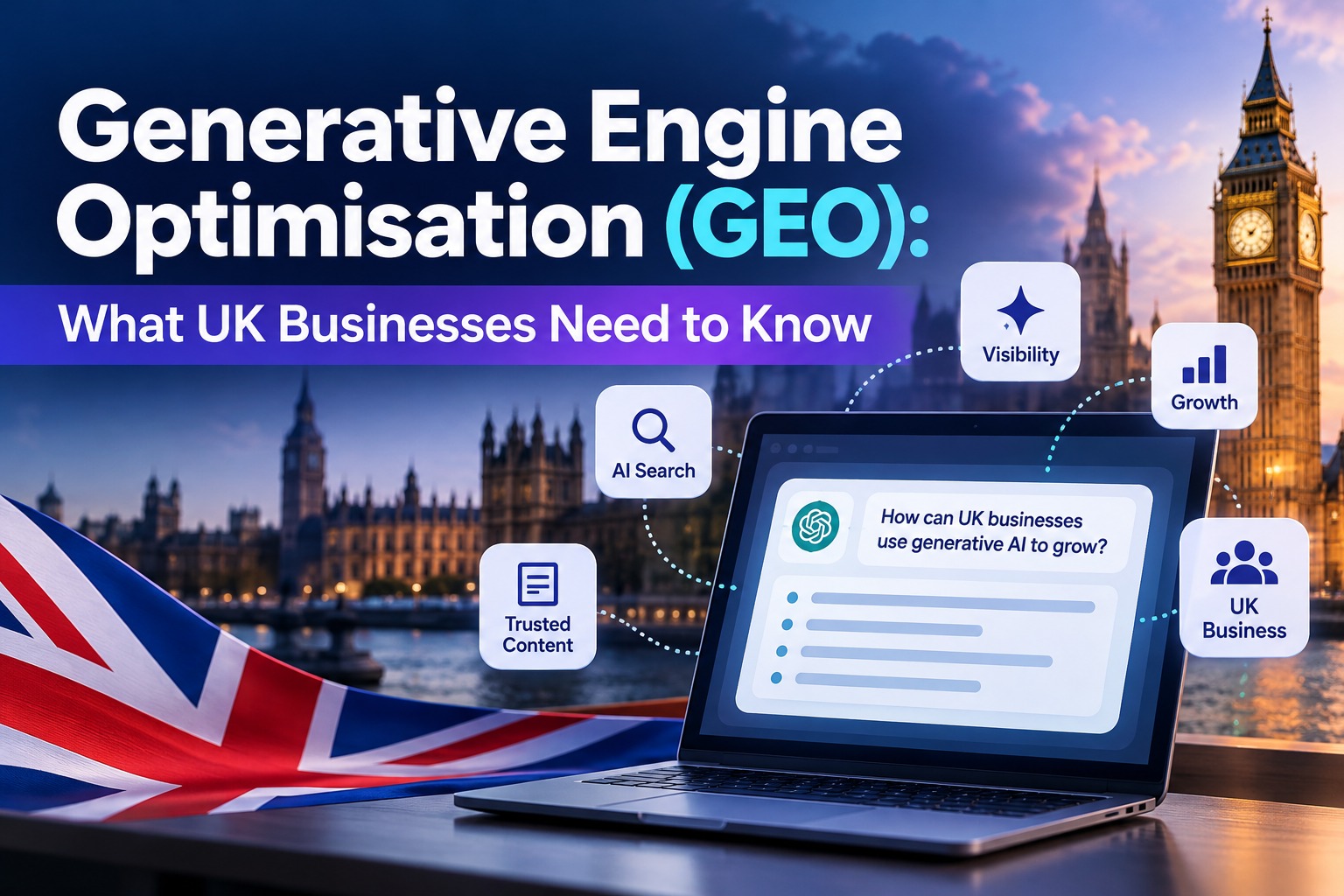 Featured image for “Generative Engine Optimisation (GEO): What UK Businesses Need to Know”